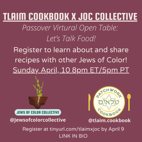 Passover Open Table: Let’s Talk Food!